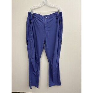 OutdoorSports  Men`s Hiking/Track Pants Size 2XL 5 Pocket Blue Elastic Waist